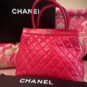Vintage Lambskin Red Chanel Bag